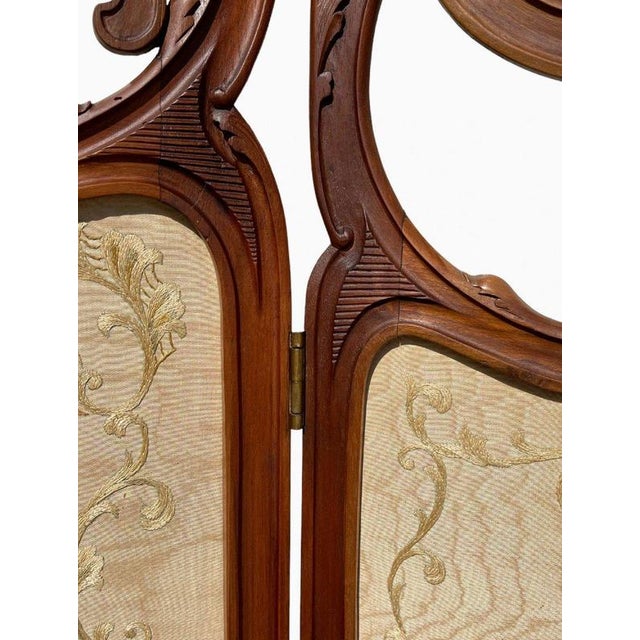Louis XV Style Walnut Screen For Sale - Image 5 of 12