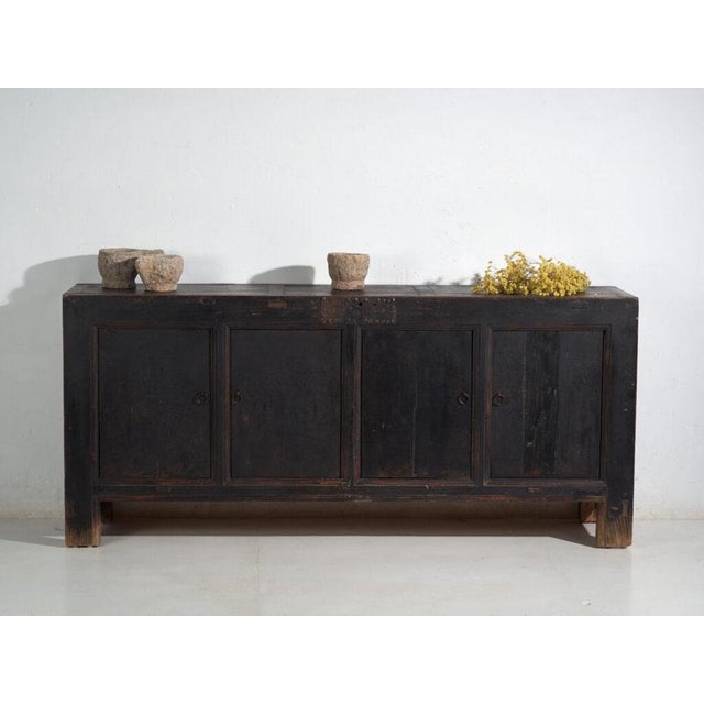 Antique Black Painted Sideboard For Sale - Image 6 of 13