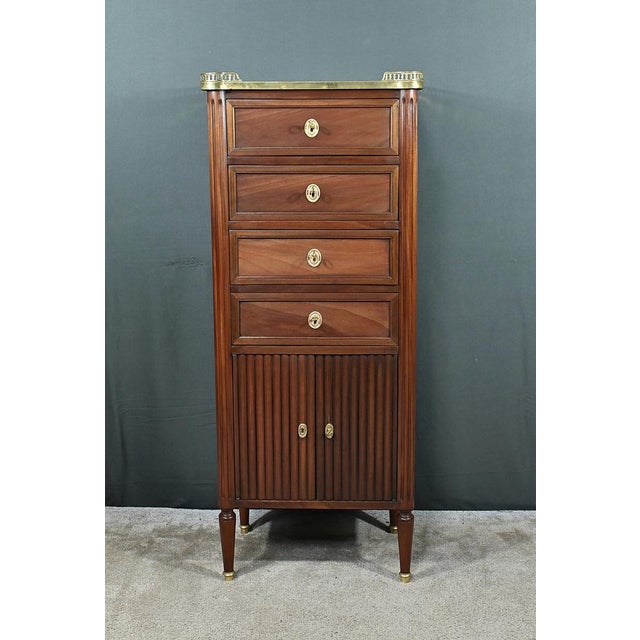 Small Antique Mahogany Chiffonier For Sale - Image 18 of 18