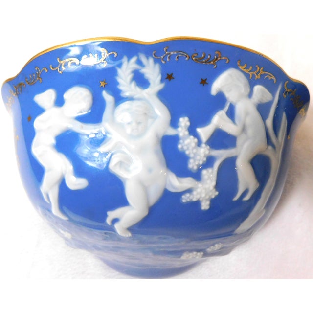 Ardalt Rare Lenwile Ardalt Pâte-Sur-Pâte Porcelain Garden Planter With Bronze Faucet For Sale - Image 4 of 13