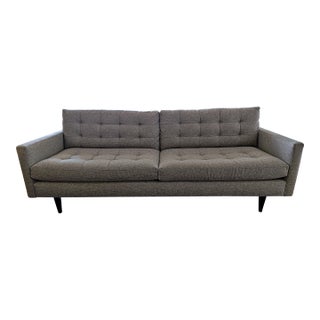 Crate & Barrel Petrie Mid Century Sofa For Sale