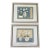 Pair of Original Acrylic Tablescape Paintings Matted and Framed For Sale