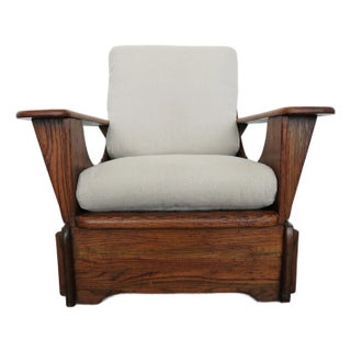 Vintage Old Hickory American Provincial Lounge Chair For Sale