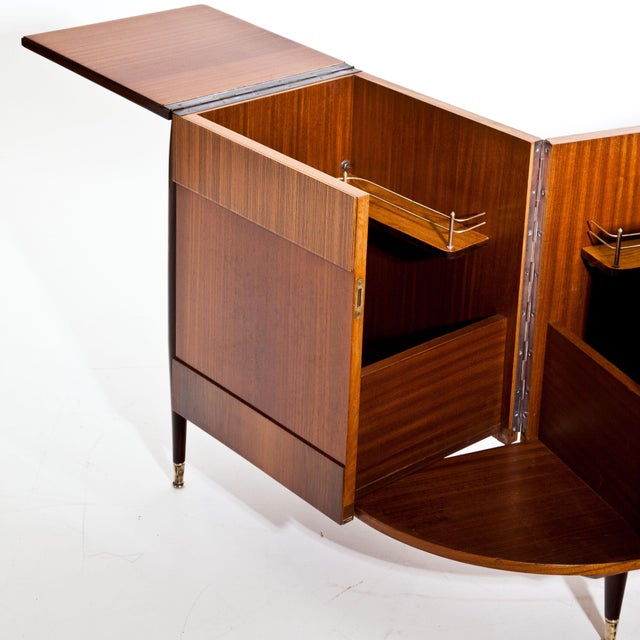 Mid-Century Folding Bar Cabinet, Italy circa 1950s For Sale - Image 15 of 18