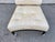 1950s Vintage Mid-Century Modern Slipper Lounge Chair, Ebonized Frame, Chrome Ball Casters, Tufted Brocade, Probber Style For Sale - Image 5 of 11