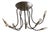 Flexible Metal Ceiling Lamp, 1980 For Sale