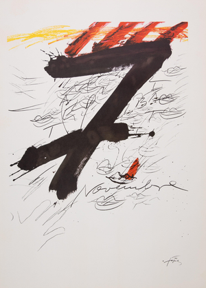 Antoni Tapies, Catalunya, Lithograph