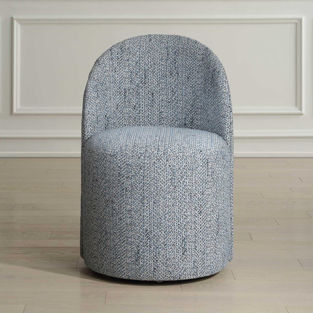 Inspired From Classic Vanity Seating But Proportioned For Dining, The Roll With It Chair Features Rolling Casters For Ease...