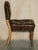 Antique Regency Brown Leather & Oak Chesterfield Desk Chair, 1820s For Sale - Image 14 of 18