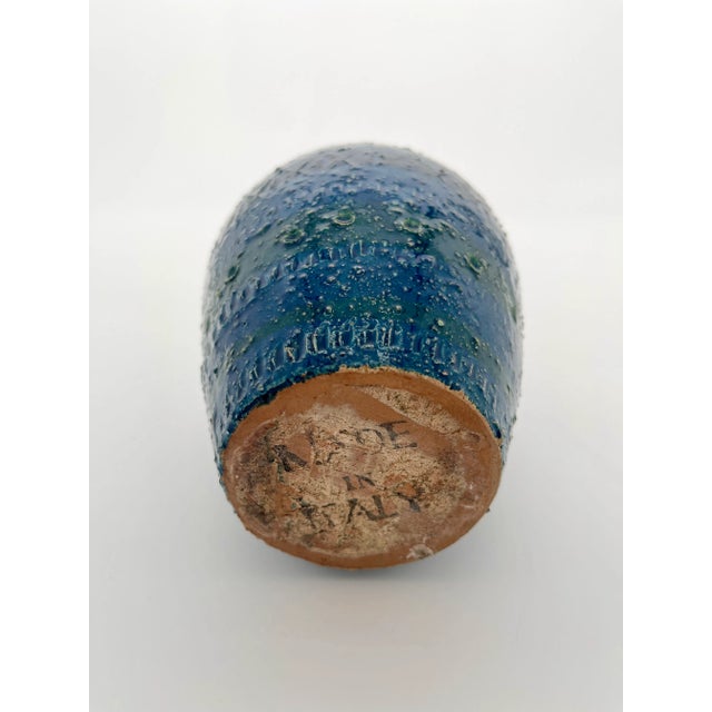 1960s Ceramic Bitossi Vase Handled Pot Pitcher For Sale - Image 9 of 12