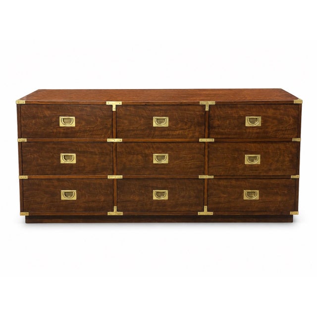 Henredon Vintage Campaign Lowboy by Henredon For Sale - Image 4 of 8