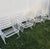 1970s Vinyl Strapped Metal Outdoor Patio Seating-Set of 5 For Sale - Image 5 of 5