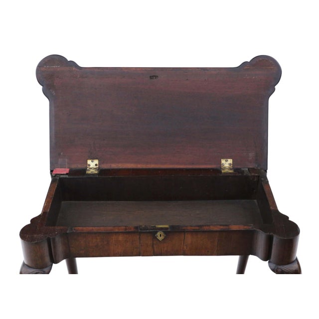 Antique Georgian Mahogany Folding Card Table, 1750s For Sale - Image 9 of 15