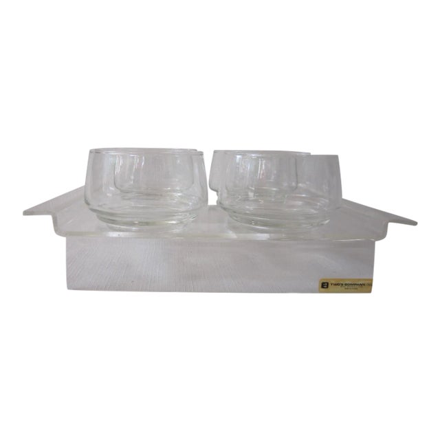 Modernist Lucite Drinks Set - 5 Piece Set For Sale