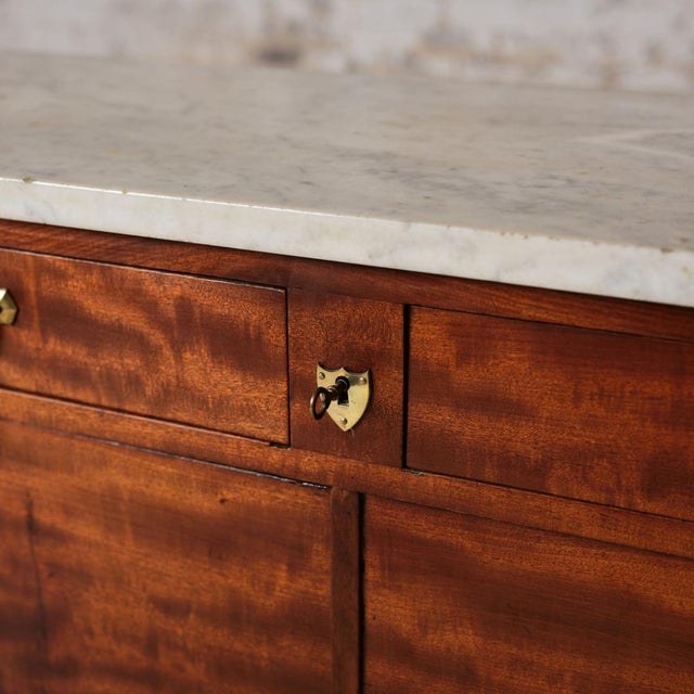 Brown Late 19th Century French Cherry Wood Directoire Commode For Sale - Image 8 of 13