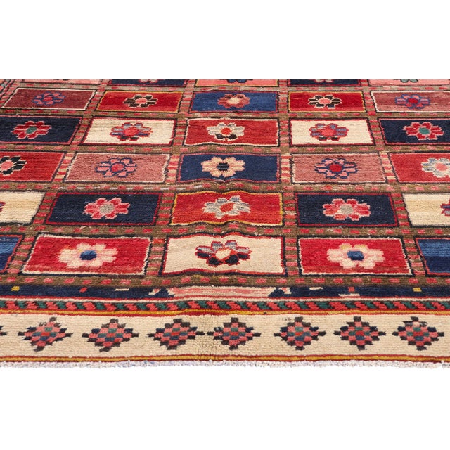 Vintage Persian Lori Checkerboard Rug - 05'03 X 07'06 For Sale - Image 4 of 9