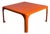 Orange Demetrio 45 Stacking Table by Vico Magistretti for Artemide, 1970s For Sale
