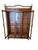 Thomasville Vintage Thomasville Faux Bamboo and Cane Glass Display Cabinet China Hutch For Sale - Image 4 of 17