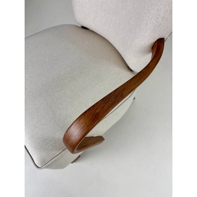 H-237 Armchair by J. Halabala, 1950s For Sale - Image 10 of 14