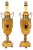 19th Century French Ormolu Mounted Siena Marble Table Lamps, Set of 2 For Sale