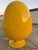 Mid-Century Modern Attributed to Henrik Thor-Larsen “Ovalia” Egg Chair W/ Speakers – Yellow & Beige – Space Age Mid Century Modern (1968 Torlan Sweden) For Sale - Image 3 of 12