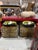 Large Vintage Leopard Print Ottoman Poufs on Castors - A Pair For Sale - Image 10 of 10