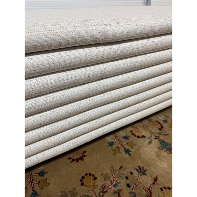 Ivory Cb2 Rialto Storage Bench, Ivory For Sale - Image 8 of 12