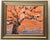 Chinoiserie Botanical Abstract Tree Landscape Raspberry Pink Red Indigo Blue Original Oil Painting Cleo Plowden For Sale - Image 3 of 4