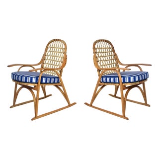 Vintage Snowshoe Arm Chairs by SnoCraft, Norway Maine For Sale