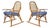 Vintage Snowshoe Arm Chairs by SnoCraft, Norway Maine For Sale