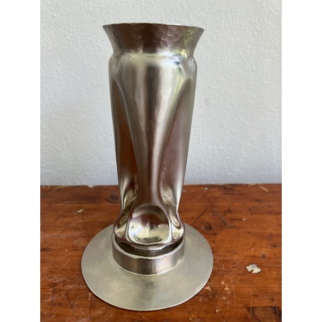 Thomas Roy Markusen Brutalist Nickel Plated Vases, Set of 3, 1970s For Sale - Image 9 of 12