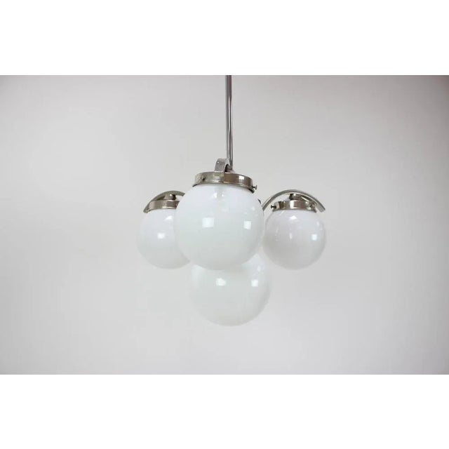 Art Deco Pendant Lamp, Czechoslovakia, 1930s For Sale - Image 4 of 12