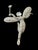Figurative Vintage Signed KJL Rhinestone Fairy Godmother Brooch Pin With Star Wand For Sale - Image 3 of 7