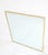 Yellow Aluminum Rope Edge Square Italian Mid Century Modern Wall Mirror For Sale - Image 8 of 10