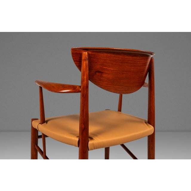 Brown Set of Six (6) Danish Modern Model 317 Dining Chairs Attributed to Peter Hvidt & Orla Mølgaard-Nielsen in Teak for Søborg, Denmark, C. 1960s For Sale - Image 8 of 18
