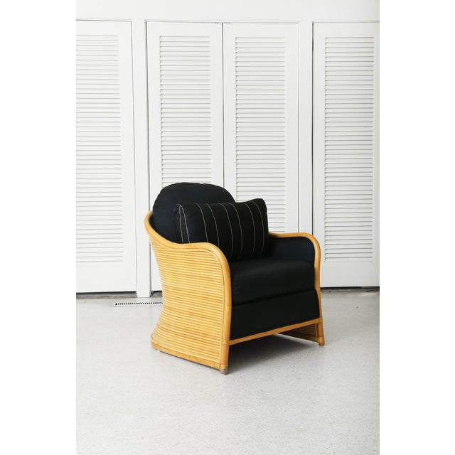 Late 20th Century Late 20th Century Pencil Reed Lounge Chair For Sale - Image 5 of 8