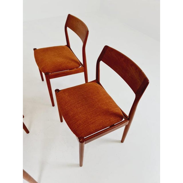 Brown Danish Teak Dining Chairs by David Nygrens Möbelfabrik, 1960s, Set of 4 For Sale - Image 8 of 18