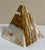 Contemporary Large 7” Banded Calcite Stone Pyramid Display Object Feng Shui For Sale - Image 3 of 12