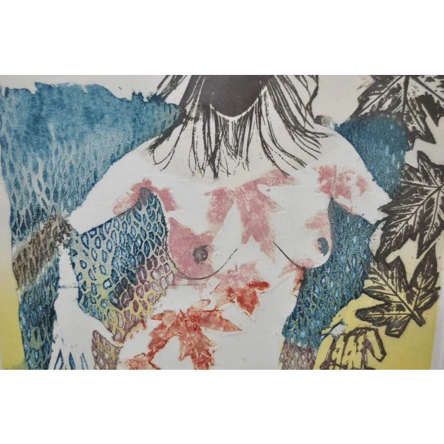 Paper Circa 1986 Sasha Wasko "Life Cycle - Fall" Aquatint Etching For Sale - Image 7 of 10