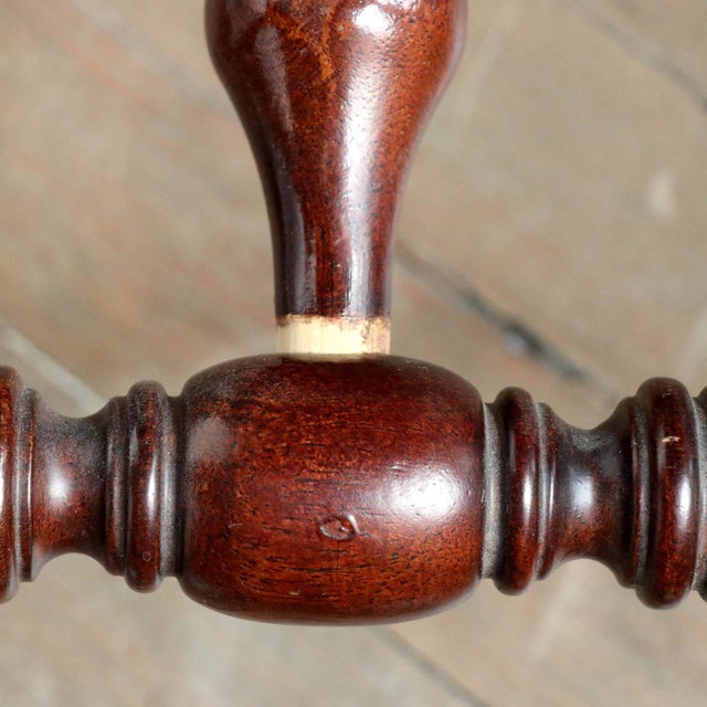 Brown English William & Mary Style Mahogany Architect's Drafting Table For Sale - Image 8 of 10