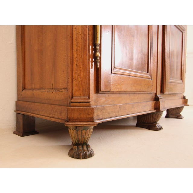 Antique Louis XVI Walnut Wardrobe For Sale - Image 9 of 18