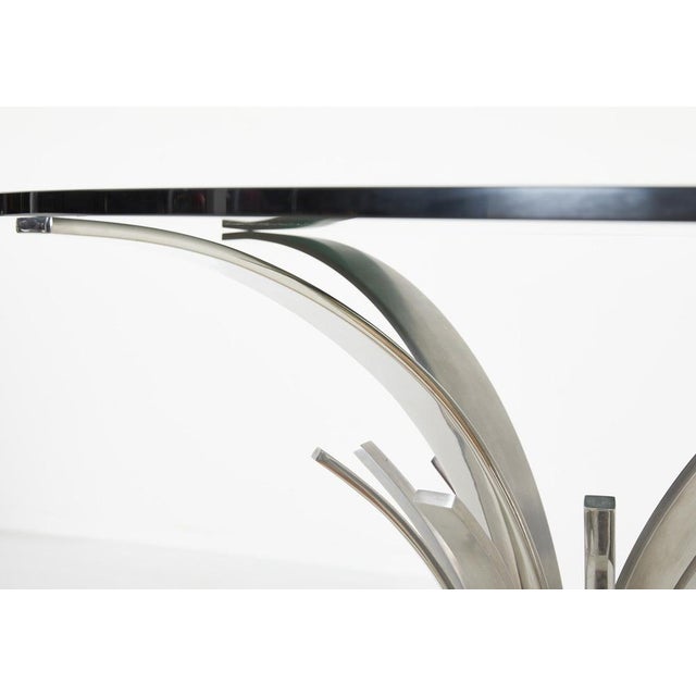 Metal Vintage Console Table by Maria Pergay for Design Steel, 1972 For Sale - Image 7 of 12