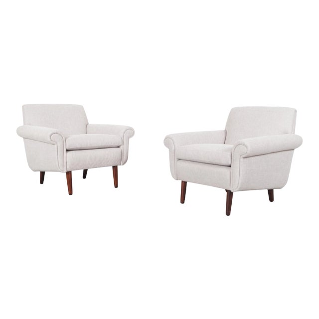 Danish Modern Rosewood Lounge Chairs For Sale