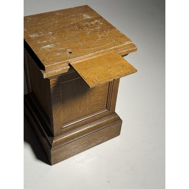 Brown 20th Century Classic Wooden Pedestal For Sale - Image 8 of 14