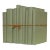Decorative Books - Spanish Moss Oversized Paper Wrapped Book Bundle - 1 Foot of Green Books For Sale