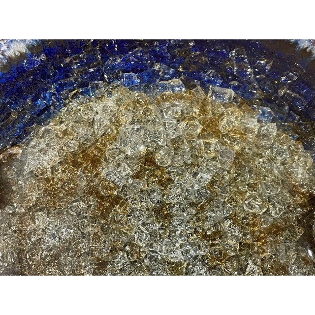 Handmade John Cheer Clay Studio Pottery Glass Fused Glazed Wall Sconce Sculpture For Sale - Image 10 of 15