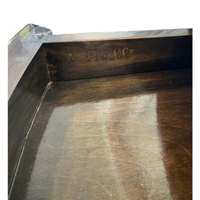 Late 20th Century Bespoke Side Table, by Legendary Craftsman L. Rossi For Sale - Image 9 of 10