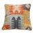 Arteverk Handwoven Afghan Kilim Pillow — Orange & Gray Tribal Motif For Sale