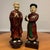 Paint Vintage Vietnamese Cultural Figurines – Pair of Hand-Painted Statues From Hanoi For Sale - Image 7 of 11