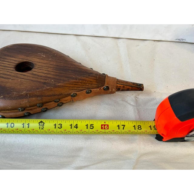 Mid-Century Modern 1970s Wooden Bellows - Set of 2 For Sale - Image 3 of 12